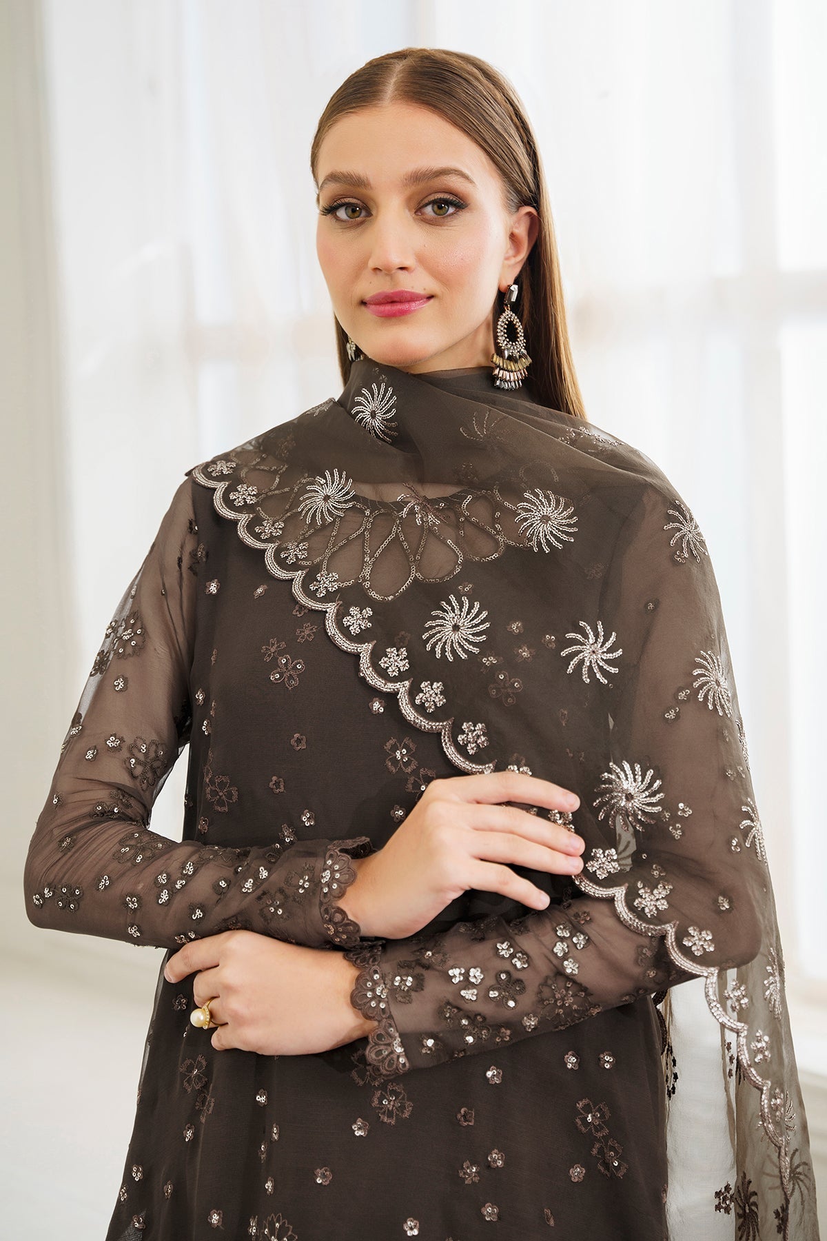 BAROQUE | EMBROIDERED CHIFFON UF-524