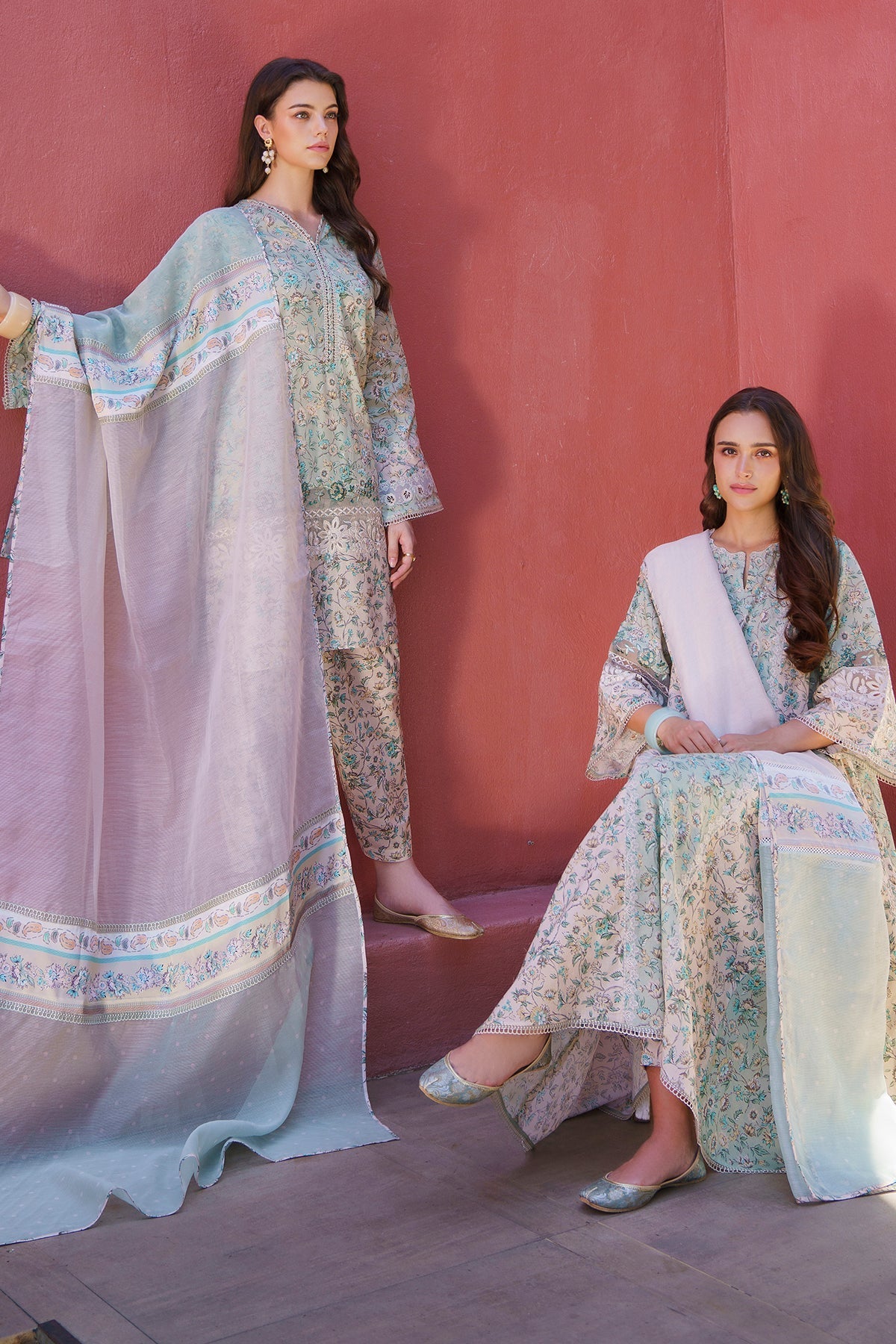 BAROQUE | EMBROIDERED PRINTED LAWN UF-576