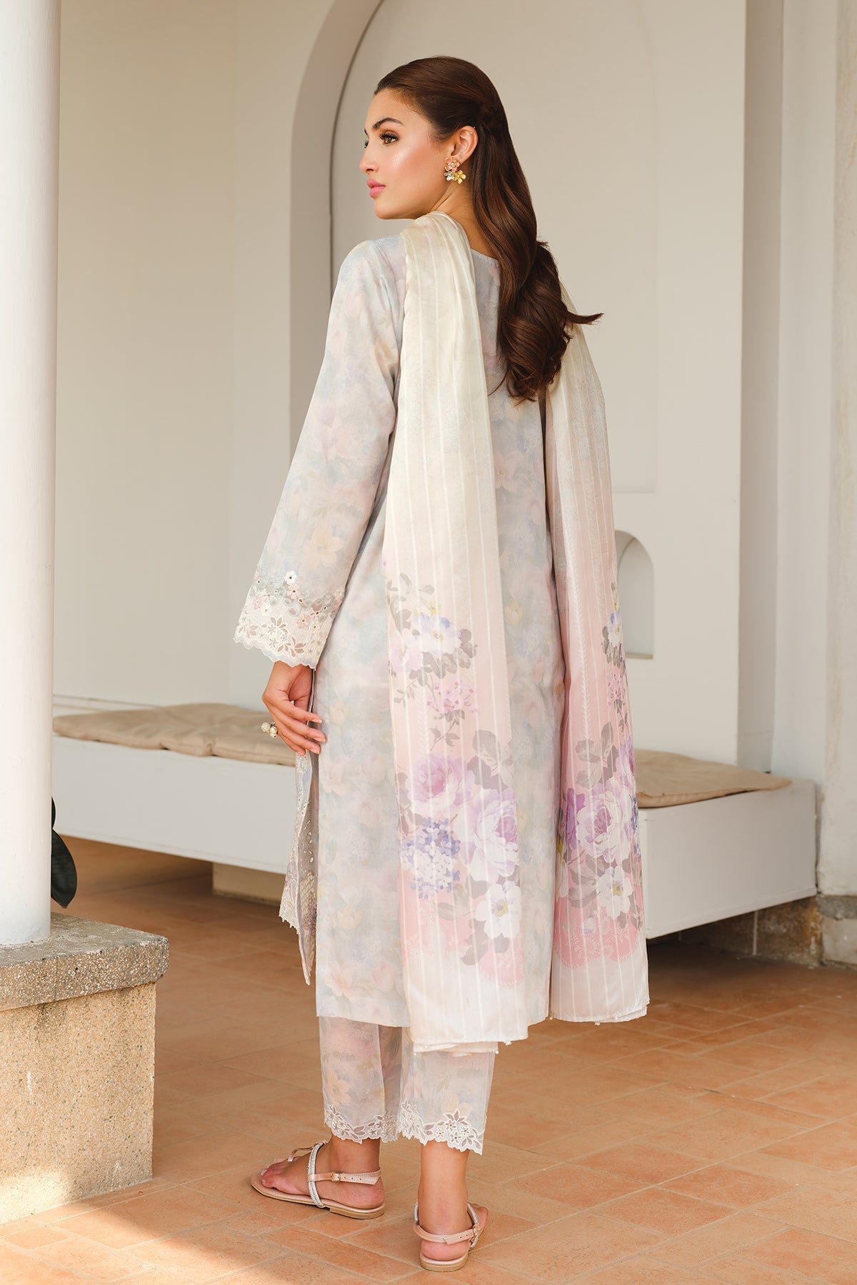 BAROQUE | EMBROIDERED PRINTED LAWN UF-657