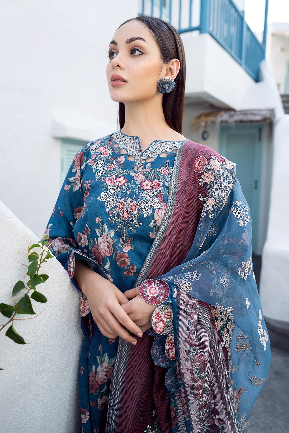 BAROQUE | EMBROIDERED PRINTED LAWN UF-554