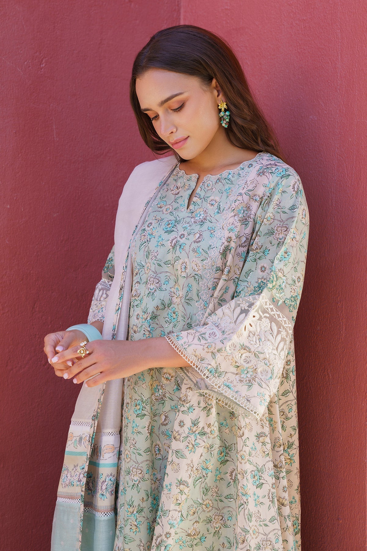 BAROQUE | EMBROIDERED PRINTED LAWN UF-577