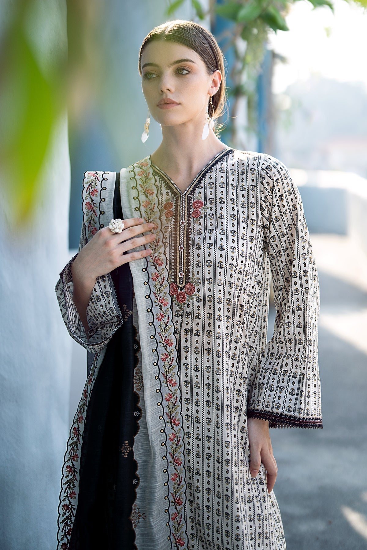 BAROQUE | EMBROIDERED PRINTED LAWN UF-555