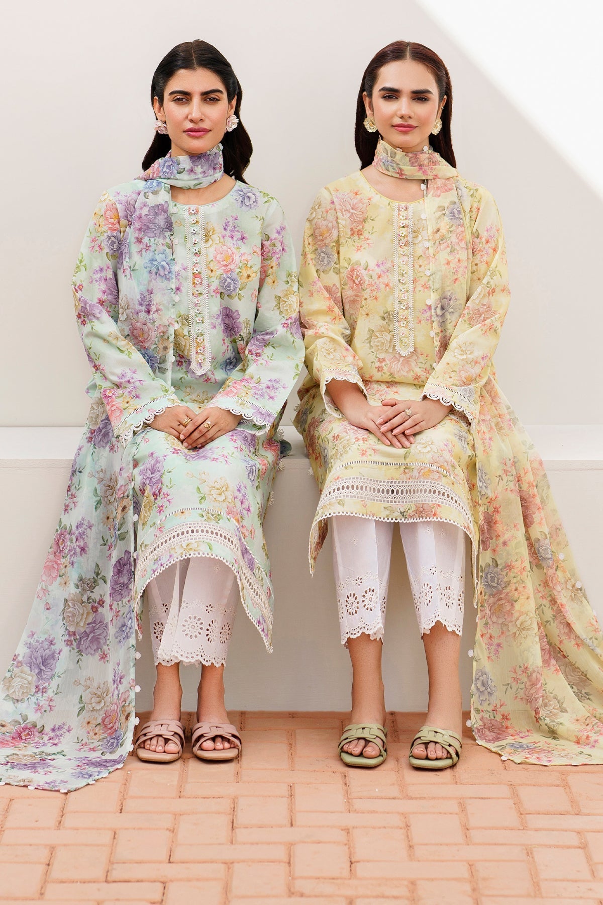 BAROQUE | EMBROIDERED PRINTED LAWN UF-631