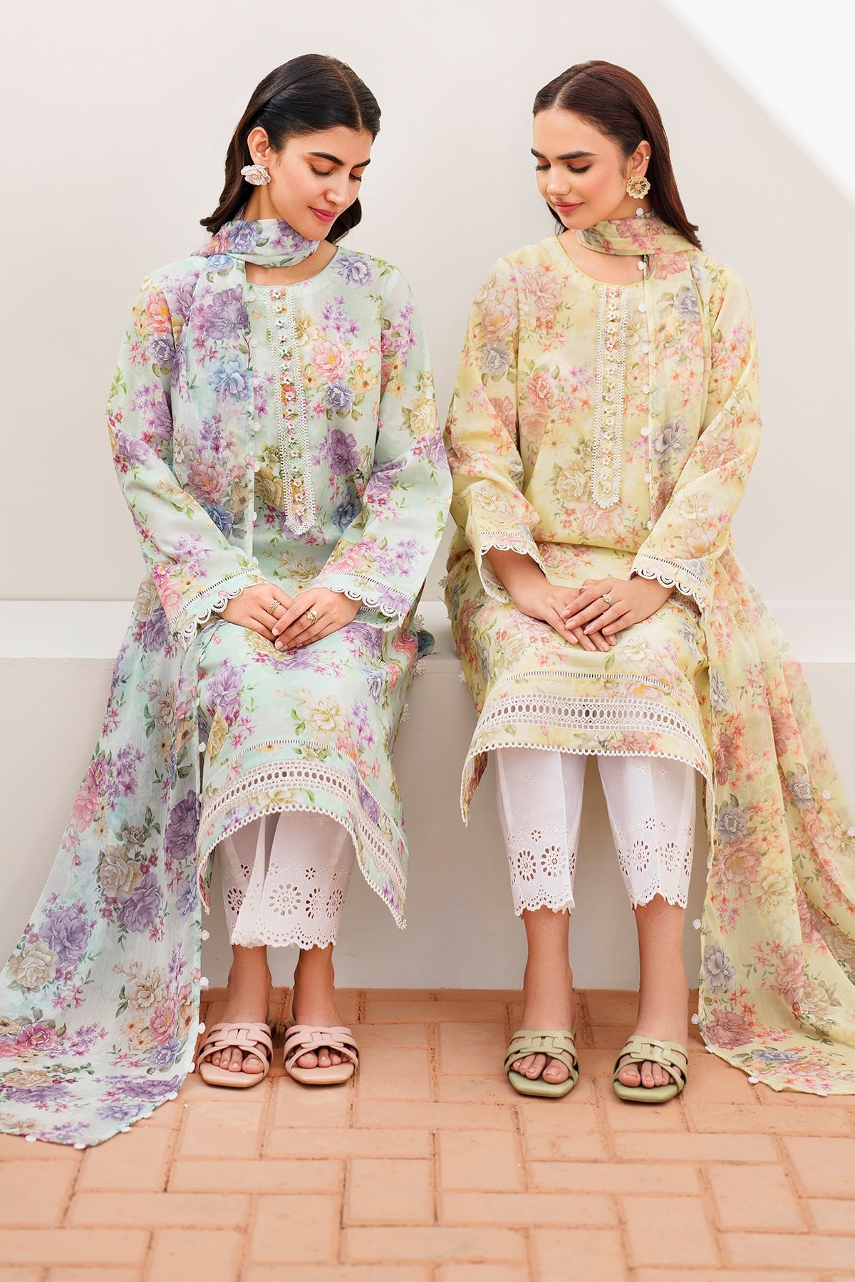 BAROQUE | EMBROIDERED PRINTED LAWN UF-631