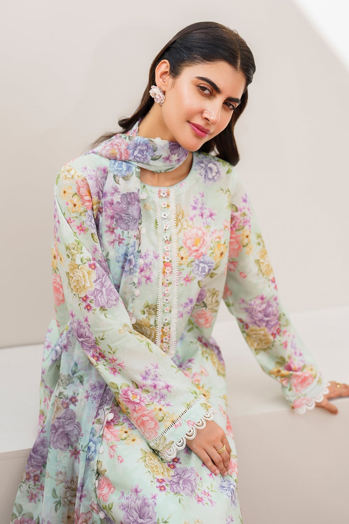 BAROQUE | EMBROIDERED PRINTED LAWN UF-631