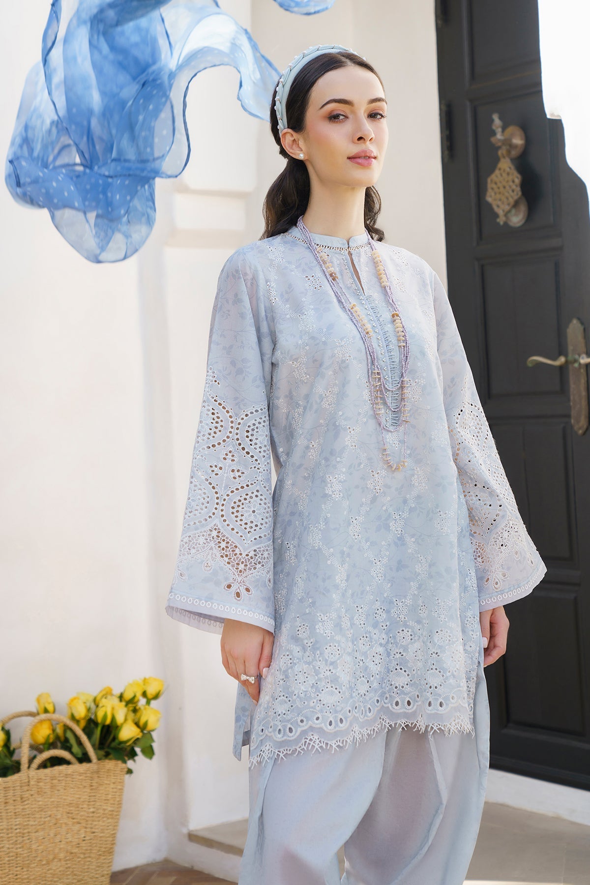 BAROQUE | EMBROIDERED PRINTED LAWN UF-582