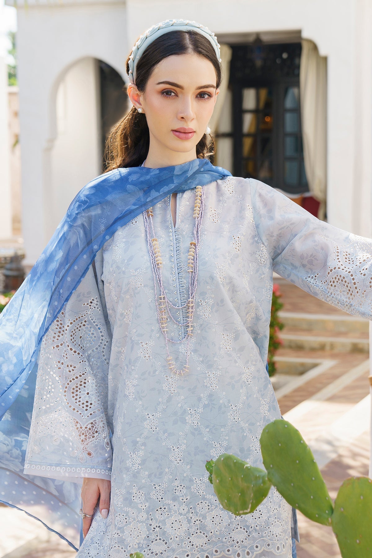 BAROQUE | EMBROIDERED PRINTED LAWN UF-582