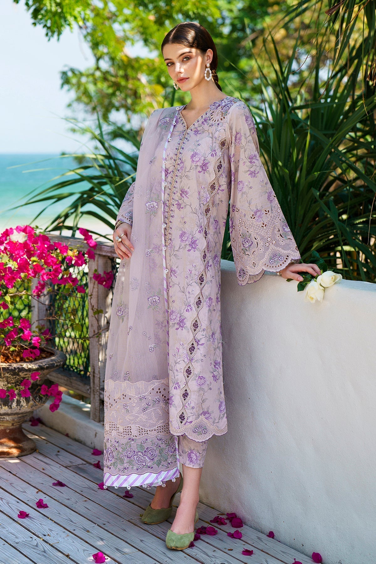 BAROQUE | EMBROIDERED PRINTED LAWN UF-566