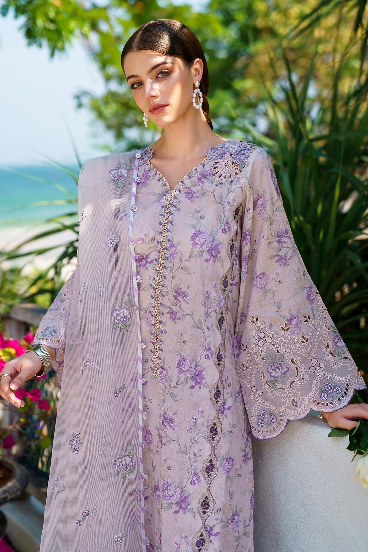 BAROQUE | EMBROIDERED PRINTED LAWN UF-566