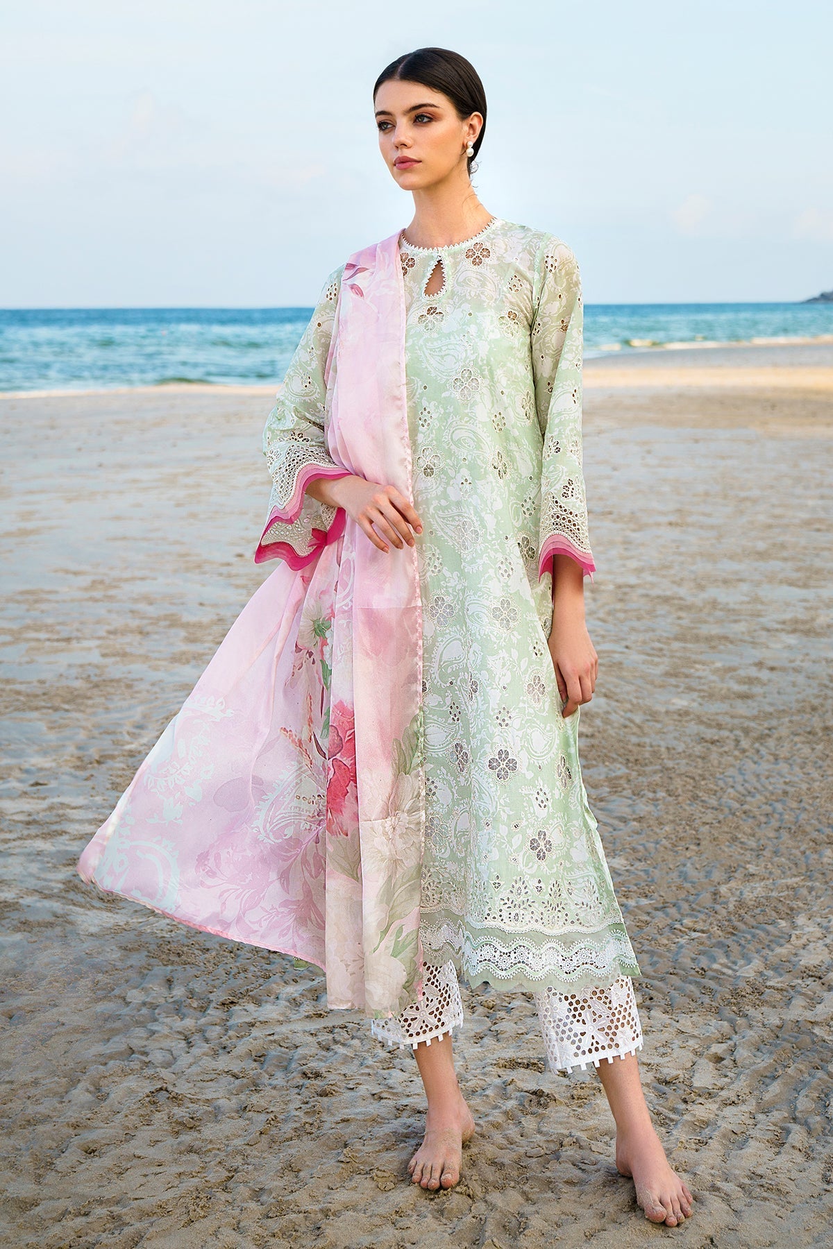 BAROQUE | EMBROIDERED PRINTED LAWN UF-569