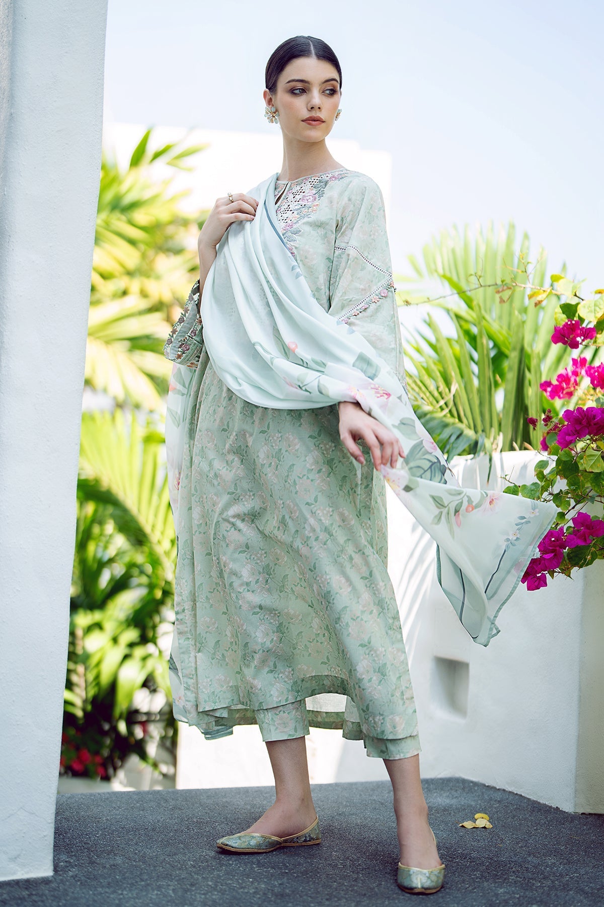 BAROQUE | EMBROIDERED PRINTED LAWN UF-550