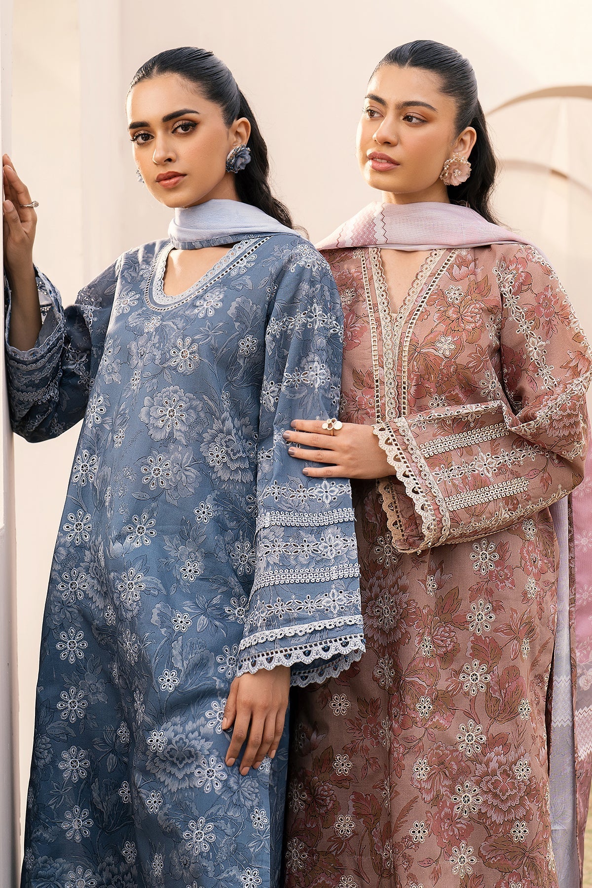 BAROQUE | EMBROIDERED PRINTED LAWN UF-601