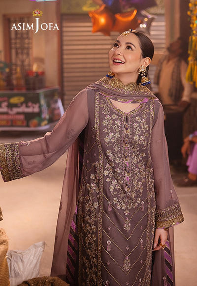 Asim Jofa | Chamkeeli | AJKK-29 EMBROIDERED CHIFFON 3 PCS