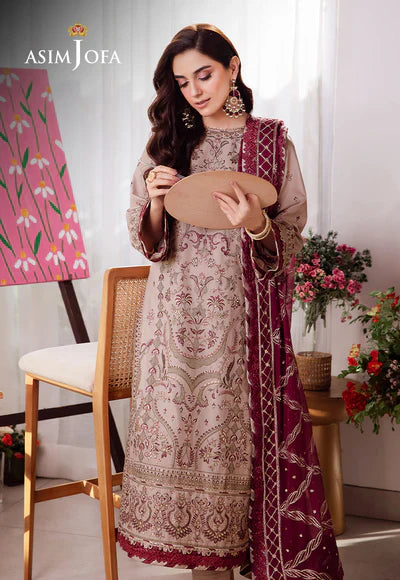 Asim Jofa | Uraan | AJUR-10 EMBROIDERED LAWN 3 PCS