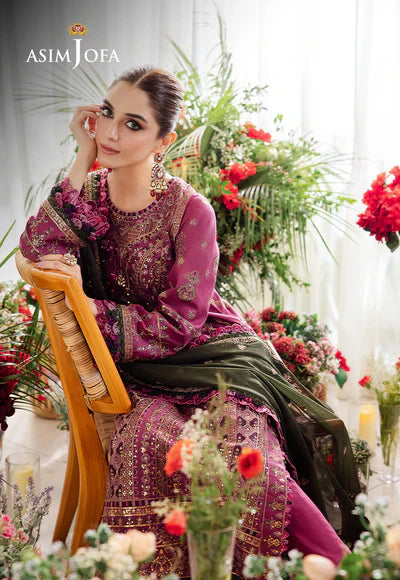 Asim Jofa | Uraan | AJUR-07 EMBROIDERED LAWN 3 PCS