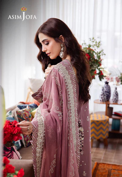 Asim Jofa | Uraan | AJUR-02 EMBROIDERED LAWN 3 PCS