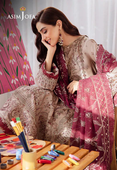 Asim Jofa | Uraan | AJUR-10 EMBROIDERED LAWN 3 PCS